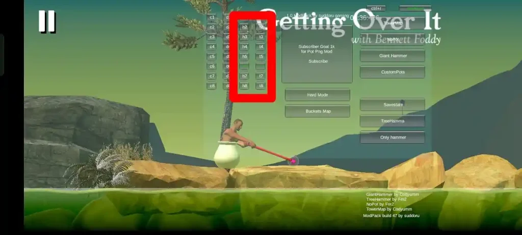 getting over it hammer mod