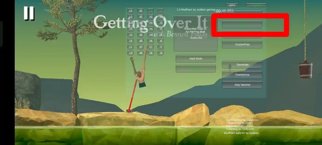 Getting over it No Pot Mod