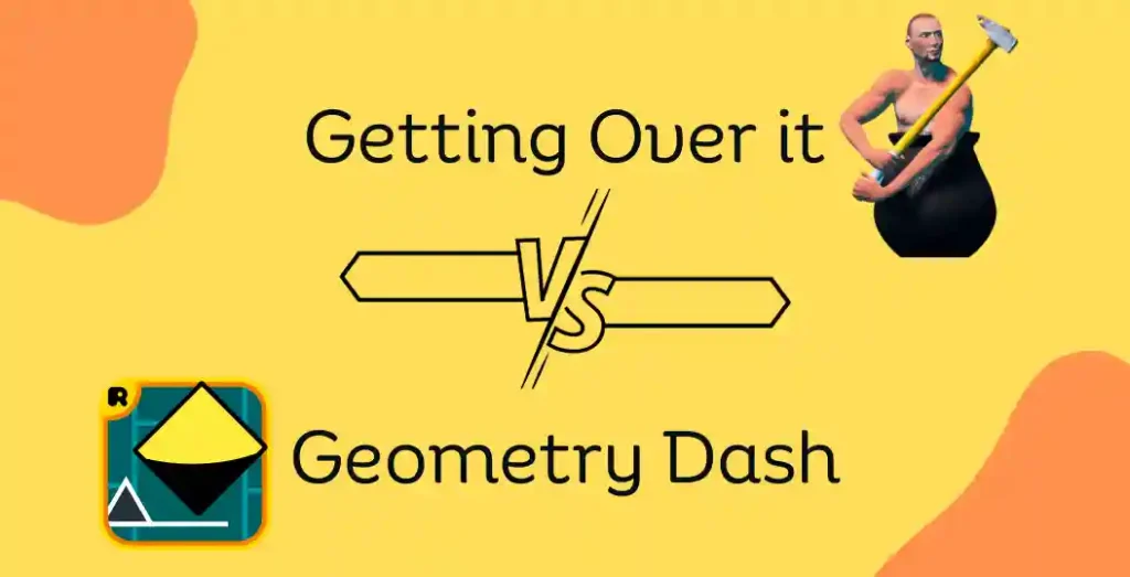 getting over it vs geometry dash